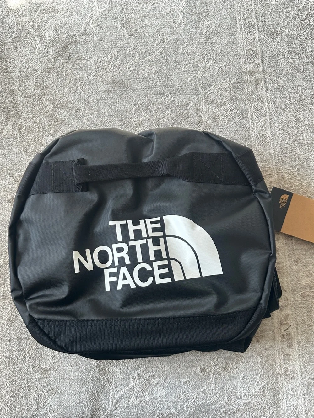 The North Face Large Black Golden State Duffel. 95 liter. 28”x16”x16”. NWT’s.
